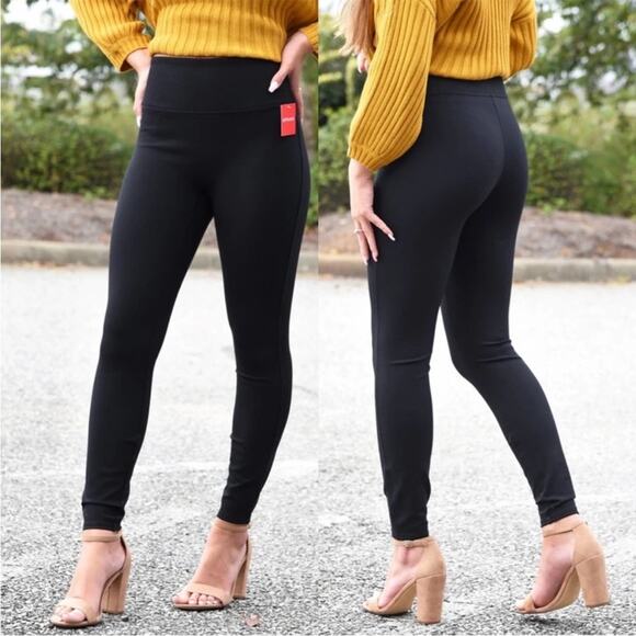 Spanx black high waist ponte pant work casual every day classic small - Picture 1 of 8
